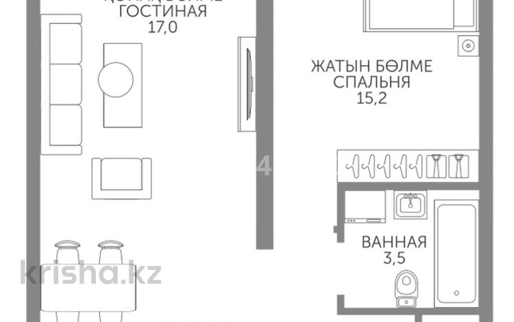 2-комнатная квартира · 49 м² · 4/12 этаж, Райымбека 210 за 380 000 ₸ в Алматы, Алмалинский р-н — фото 2