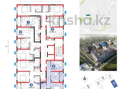 2-комнатная квартира · 54 м² · 5/6 этаж, Тараз 8/1 за ~ 32.1 млн ₸ в Алматы, Турксибский р-н