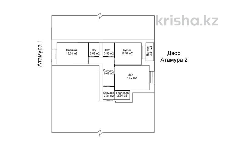 2-комнатная квартира · 72 м² · 4/10 этаж, мкр Юго-Восток, Букетова 3/5 за 43.5 млн ₸ в Караганде, Казыбек би р-н — фото 31