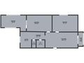 3-бөлмелі пәтер · 84 м² · 4/5 қабат, 5 микрорайон, бағасы: 40 млн ₸ в Костанае — фото 2