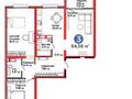 3-комнатная квартира · 85 м² · 11/16 этаж, Абикена Бектурова 11а — Туран за 45 млн ₸ в Астане, Нура р-н — фото 2