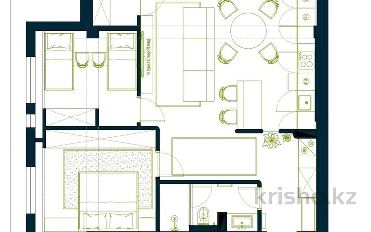 3-комнатная квартира · 75.2 м² · 2/6 этаж, Щепкина за 64 млн ₸ в Алматы, Ауэзовский р-н — фото 20