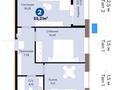 2-комнатная квартира · 55.21 м² · 9/9 этаж, Шафика Чокина 4 за 34.5 млн ₸ в Астане — фото 4