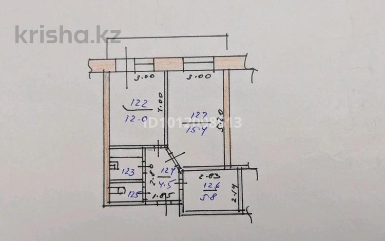 1-бөлмелі пәтер · 42 м² · 2/4 қабат, мкр Таугуль, Сулейменова 25 — Сулейменова Токтабаева, бағасы: 23 млн ₸ в Алматы, Ауэзовский р-н — фото 2