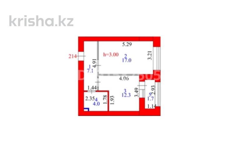 1-комнатная квартира, 42.1 м², 3/9 этаж, Ш.Косшыгулулы 3/2