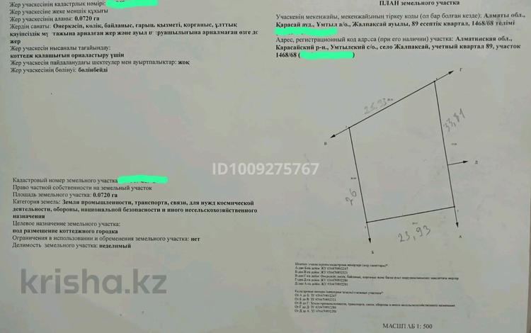 Жер телімі · 7.5 сотық, Жалпақсай, бағасы: 52 млн ₸ в Жалпаксае — фото 2