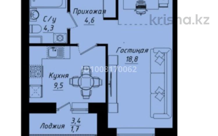 1-бөлмелі пәтер · 38.9 м² · 6/12 қабат, Улы дала 40 — Е-48 (недалеко проспект Туран), бағасы: 22.3 млн ₸ в Астане, Нура р-н — фото 3