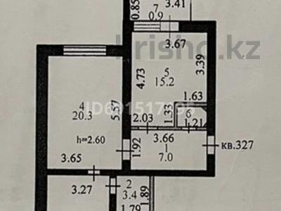2-комнатная квартира, 66.4 м², 3/9 этаж, бауржан момышулы 4 за 32 млн 〒 в Астане, Алматы р-н