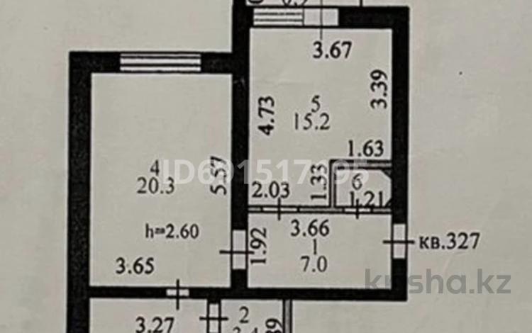 2-комнатная квартира, 66.4 м², 3/9 этаж, бауржан момышулы 4 за 32 млн 〒 в Астане, Алматы р-н — фото 2