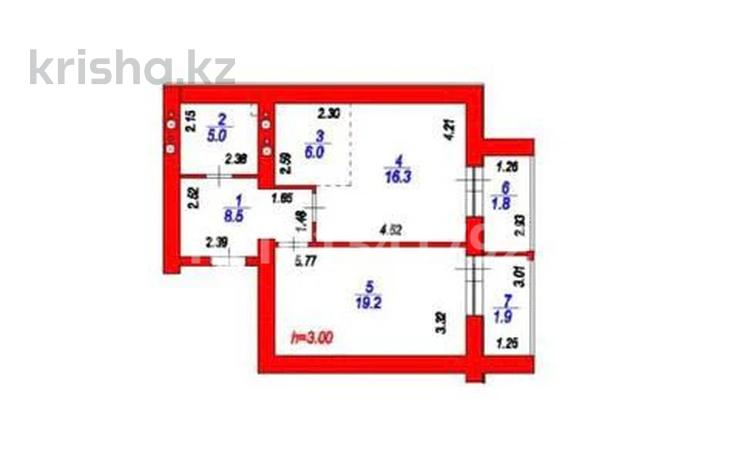 2-бөлмелі пәтер · 60 м² · 11/12 қабат, ​Улица Шамши Калдаяков, 46 56, бағасы: 22 млн ₸ в Астане, Сарайшык р-н — фото 2