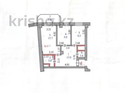 2-комнатная квартира, 57.2 м², 5/12 этаж, Жабаева за 20.4 млн 〒 в Петропавловске