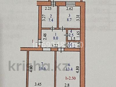 3-комнатная квартира, 58.9 м², 1/6 этаж, Назарбаева 161 — 89 Столовая за 23 млн 〒 в Петропавловске