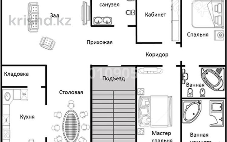 5-бөлмелі пәтер · 175 м² · 2/5 қабат, мкр Горный Гигант, Шукшина 71, бағасы: 180 млн ₸ в Алматы, Медеуский р-н — фото 2