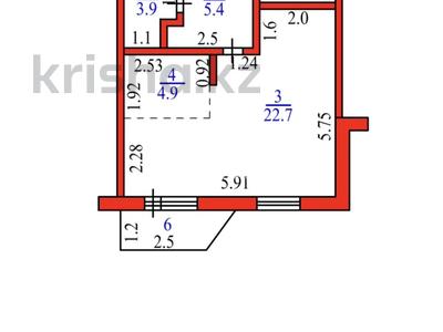1-комнатная квартира · 40 м² · 4/5 этаж, Казбека Байбулова 67 — НИШ за 16 млн ₸ в Петропавловске