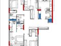 4-бөлмелі пәтер · 129.62 м² · 3 қабат, Мангилик Ел 63/1, бағасы: 83 млн ₸ в Астане, Есильский р-н — фото 4