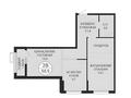 2-бөлмелі пәтер · 58.9 м² · 3/9 қабат, Ахмет Байтурсынулы 10/3 — БЕЗ КОМИССИИ, бағасы: ~ 31.2 млн ₸ в Астане, Сарайшык р-н