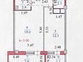 1-комнатная квартира · 42 м² · 2/7 этаж, Кабанбай батыра 60 за 28 млн 〒 в Астане, Есильский р-н — фото 9