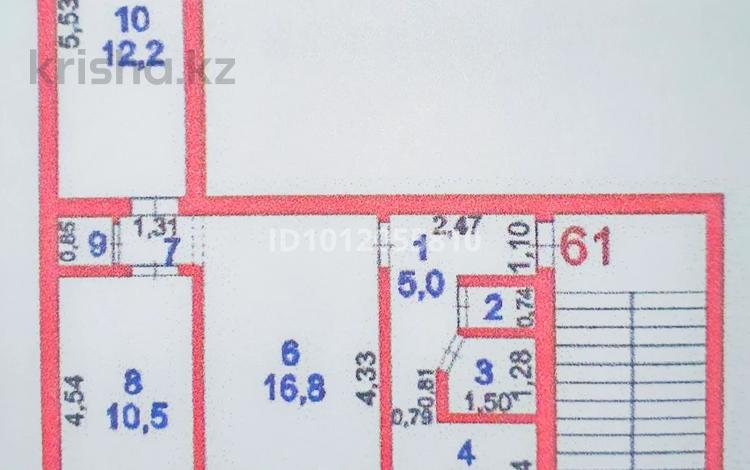 3-бөлмелі пәтер · 56.2 м² · 5/5 қабат, мкр Сары Арка, Сатпаева 14, бағасы: 199 000 ₸ в Атырау — фото 3