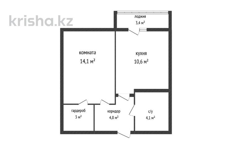 1-комнатная квартира · 40 м² · 6/9 этаж, Рабочая 160 за 18.5 млн ₸ в Костанае — фото 4