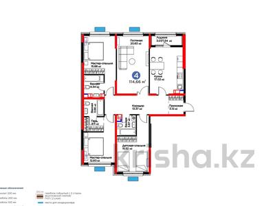 4-бөлмелі пәтер · 115 м², Толеметова, возле DENDRO SAYABAQ, бағасы: ~ 51.5 млн ₸ в Шымкенте, Абайский р-н