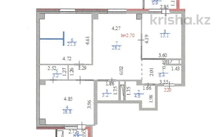 3-комнатная квартира · 102.5 м² · 12/12 этаж, Қошқарбаев 46/1 за ~ 37.4 млн ₸ в Астане — фото 25