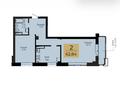 2-бөлмелі пәтер · 62.84 м² · 3/14 қабат, Чингиз Айтматов 63 — Айтматова - шоссе Коргалжын, бағасы: 23.9 млн ₸ в Астане, Нура р-н