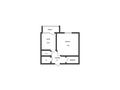 1-бөлмелі пәтер · 42.1 м² · 3/9 қабат, Аэропорт 1 шағын ауданы, Аэрапорт, бағасы: 20.5 млн ₸ в Костанае, Микрорайон Аэропорт 1 — фото 16