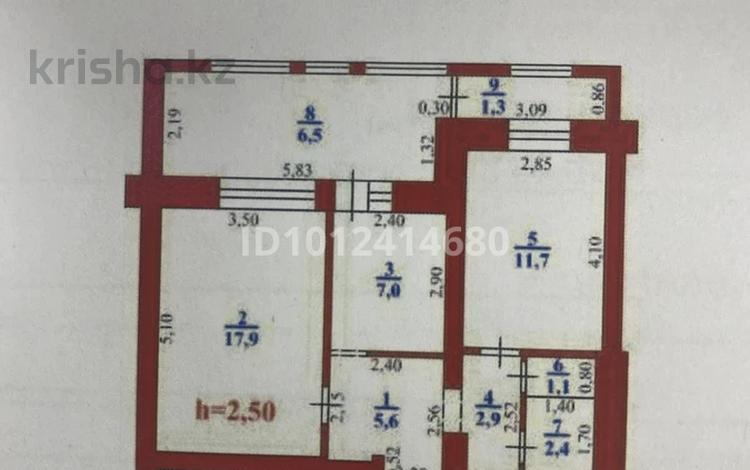 2-бөлмелі пәтер · 64 м² · 2/10 қабат, мкр Строитель 30, бағасы: 19.5 млн ₸ в Уральске — фото 3