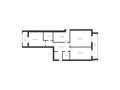 3-бөлмелі пәтер · 85.4 м² · 8/9 қабат, Береке шағын ауданы, бағасы: 45 млн ₸ в Костанае, Микрорайон Береке — фото 12
