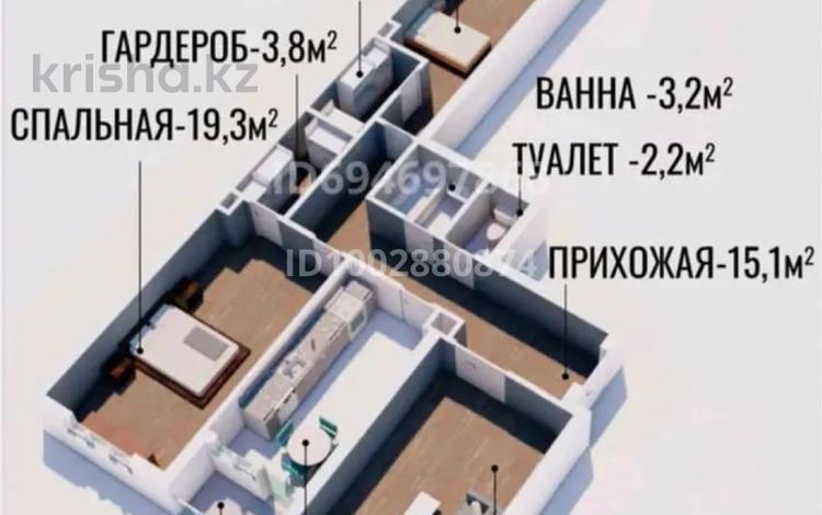 3-бөлмелі пәтер · 100 м² · 8/12 қабат, 12-ш/а. 36/2, бағасы: 22 млн ₸ в Актау, 12-й мкр — фото 2