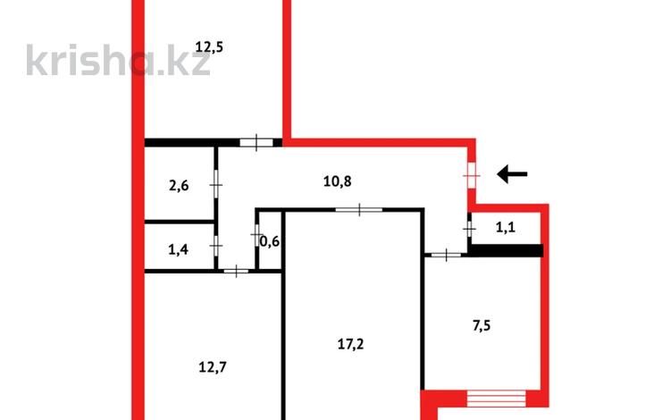 3-бөлмелі пәтер, 69 м², 4/9 қабат, ул. 3-й А мик-н, бағасы: 15.5 млн 〒 в Темиртау — фото 13