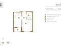 1-бөлмелі пәтер · 44.37 м² · 9/9 қабат, Достык 8/5, бағасы: ~ 35.1 млн ₸ в Астане — фото 4