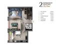 2-комнатная квартира, 70.79 м², 15 микрорайон за ~ 36.8 млн 〒 в Актау — фото 2