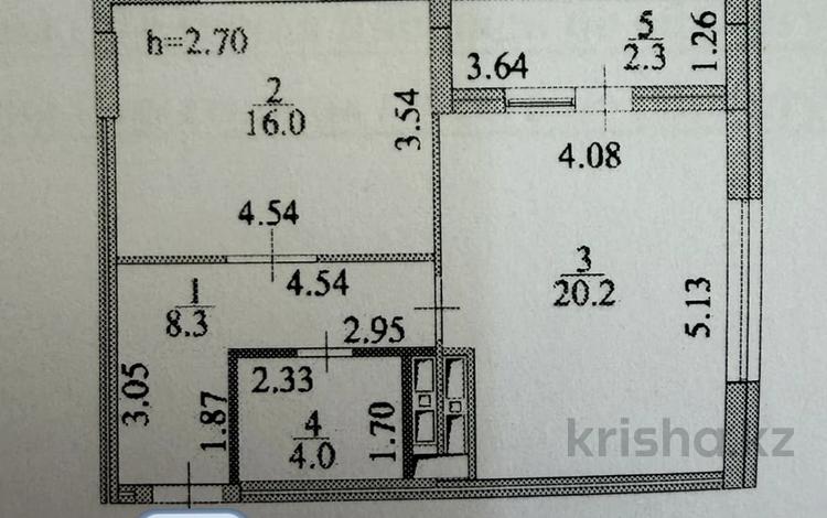 2-бөлмелі пәтер · 50 м² · 6/9 қабат, ул. Туркестан 4/1, бағасы: 28 млн 〒 в Астане, Есильский р-н — фото 2