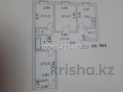 3-бөлмелі пәтер · 65.9 м² · 1/3 қабат, Новоселова 16, бағасы: 12 млн ₸ в Красном яре