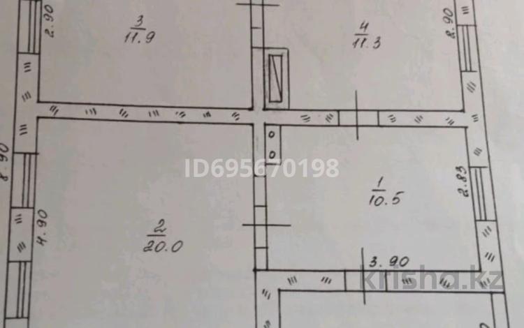 Отдельный дом • 3 комнаты • 60 м² • 10 сот., Балпыка-би 47 — Конечная астановка автобуса 4. за ~ 5 млн 〒 в Текели — фото 2