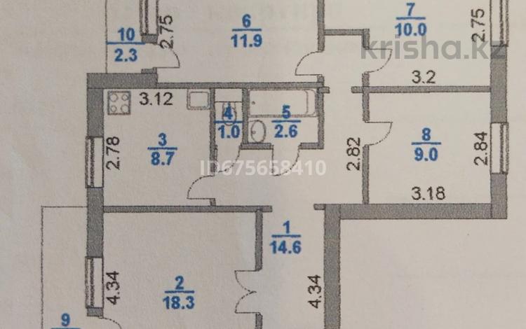 4-комнатная квартира, 78 м², 7/9 этаж, 9 39 за 16.9 млн 〒 в Степногорске — фото 10