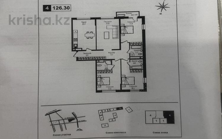 4-бөлмелі пәтер · 126.3 м² · 6/9 қабат, Ауэзова 3г/2 — Ауэзова Гоголя, бағасы: 100 млн ₸ в Алматы, Алмалинский р-н — фото 9
