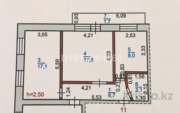 3-бөлмелі пәтер · 66.4 м² · 3/9 қабат, Ленина 211 — Возле пед.колледжа, бағасы: 22.5 млн ₸ в Рудном — фото 2