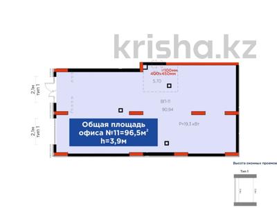 Свободное назначение, офисы, магазины и бутики, общепит, салоны красоты, медцентры и аптеки, образование, развлечения • 96.5 м² за ~ 80.7 млн 〒 в Астане, Есильский р-н