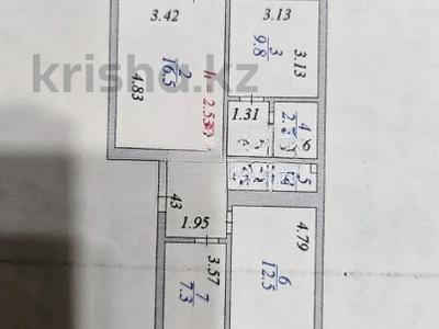 3-комнатная квартира · 59.7 м² · 5/5 этаж, Суворова 12 за 18.5 млн ₸ в Астане, Сарыарка р-н