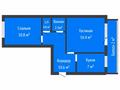 2-комнатная квартира · 50.1 м² · 5/5 этаж, Касымханова 78 за 20.9 млн ₸ в Костанае — фото 2
