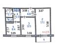 2-комнатная квартира · 51.6 м² · 5/9 этаж, Болатбаева за 17.5 млн ₸ в Петропавловске