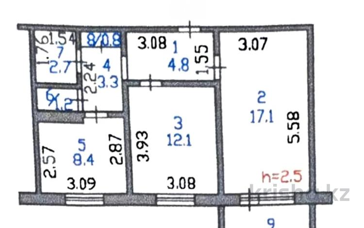 2-комнатная квартира · 51.6 м² · 5/9 этаж, Болатбаева за 17.5 млн ₸ в Петропавловске — фото 4