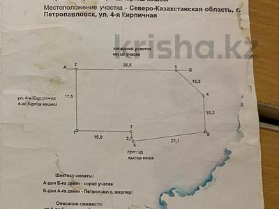 Жер телімі 6.25 сотық, 4-я кирпичная, бағасы: 4.5 млн 〒 в Петропавловске