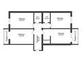 3-бөлмелі пәтер · 90 м² · 7/9 қабат, Шакшак Жанибек батыра 45Д, бағасы: ~ 50 млн ₸ в Костанае — фото 3