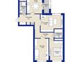 3-бөлмелі пәтер · 78 м² · 11/17 қабат, Туран 83/1, бағасы: 41.5 млн ₸ в Астане, Нура р-н — фото 9