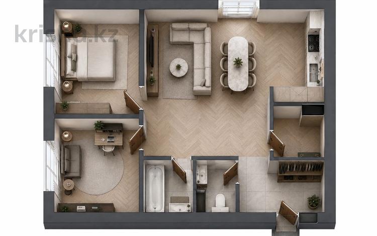 3-бөлмелі пәтер · 62 м² · 9/10 қабат, Аэропортная 20 — СРОЧНАЯ ПРОДАЖА!!!, бағасы: 31.3 млн ₸ в  — фото 7