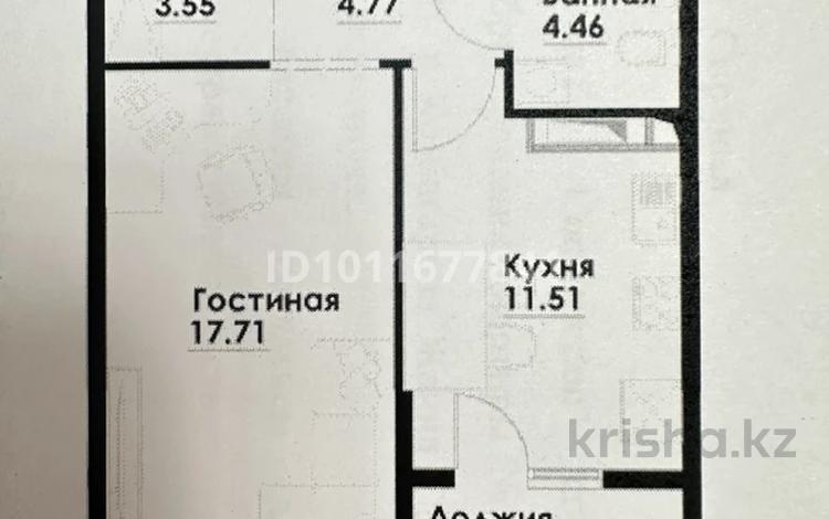1-комнатная квартира · 43.45 м² · 4/12 этаж, ул. Фадеева, 38г 38г за 28.5 млн ₸ в Алматы, Алатауский р-н — фото 7