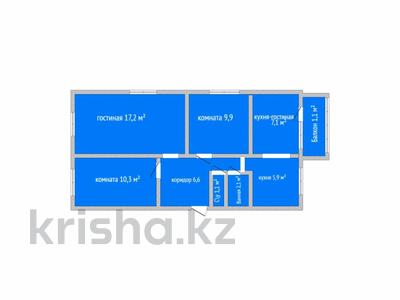 3-комнатная квартира · 61 м² · 5/5 этаж, Чкалова 14 за 23 млн ₸ в Костанае